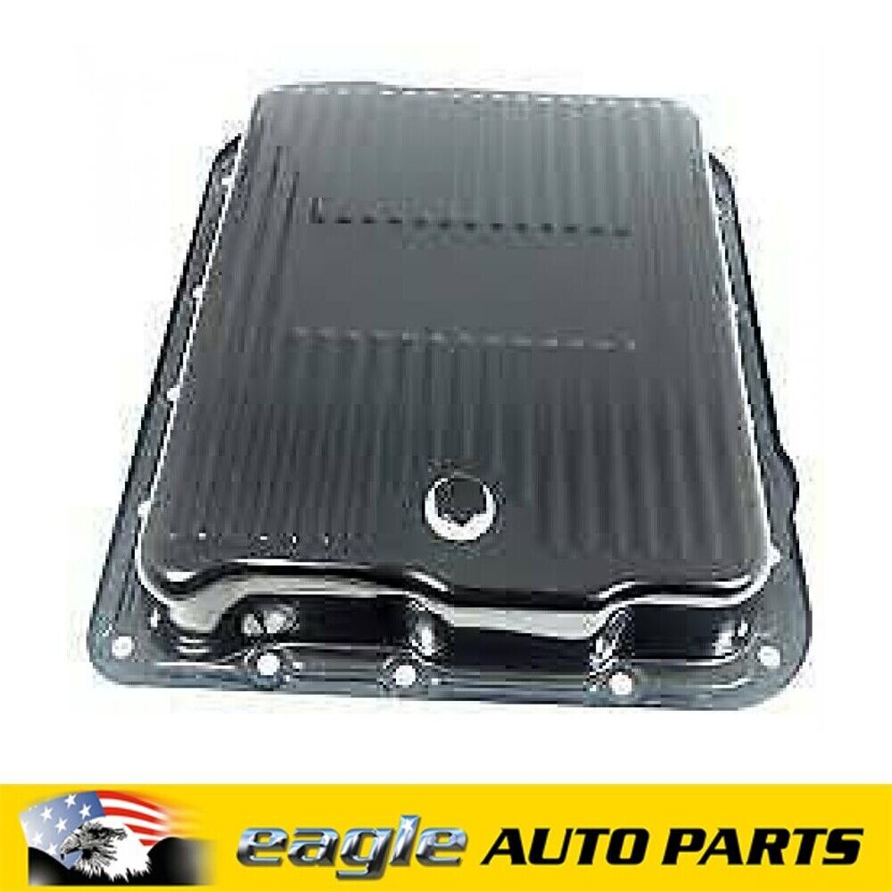 RPC Black Paint Steel Transmission Pan Standard GM Turbo 700R4 & 4L60 # R7599BK