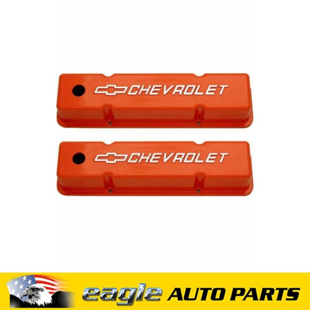 CHEV 350 SMALL BLOCK TALL LOGO ROCKER COVERS # R7618