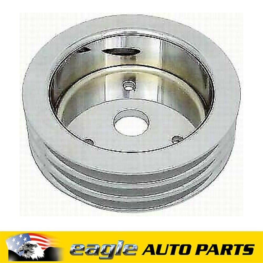 CHEV 327 350 383 400 BILLET POLISHED ALUM TRIPLE LOWER SWP PULLEY SBC  R8858POL