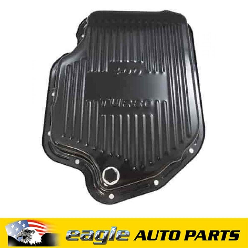 RPC GM CHEV TURBO 400 TRANSMISSION OIL PAN BLACK STANDARD SIZE # R9121BK