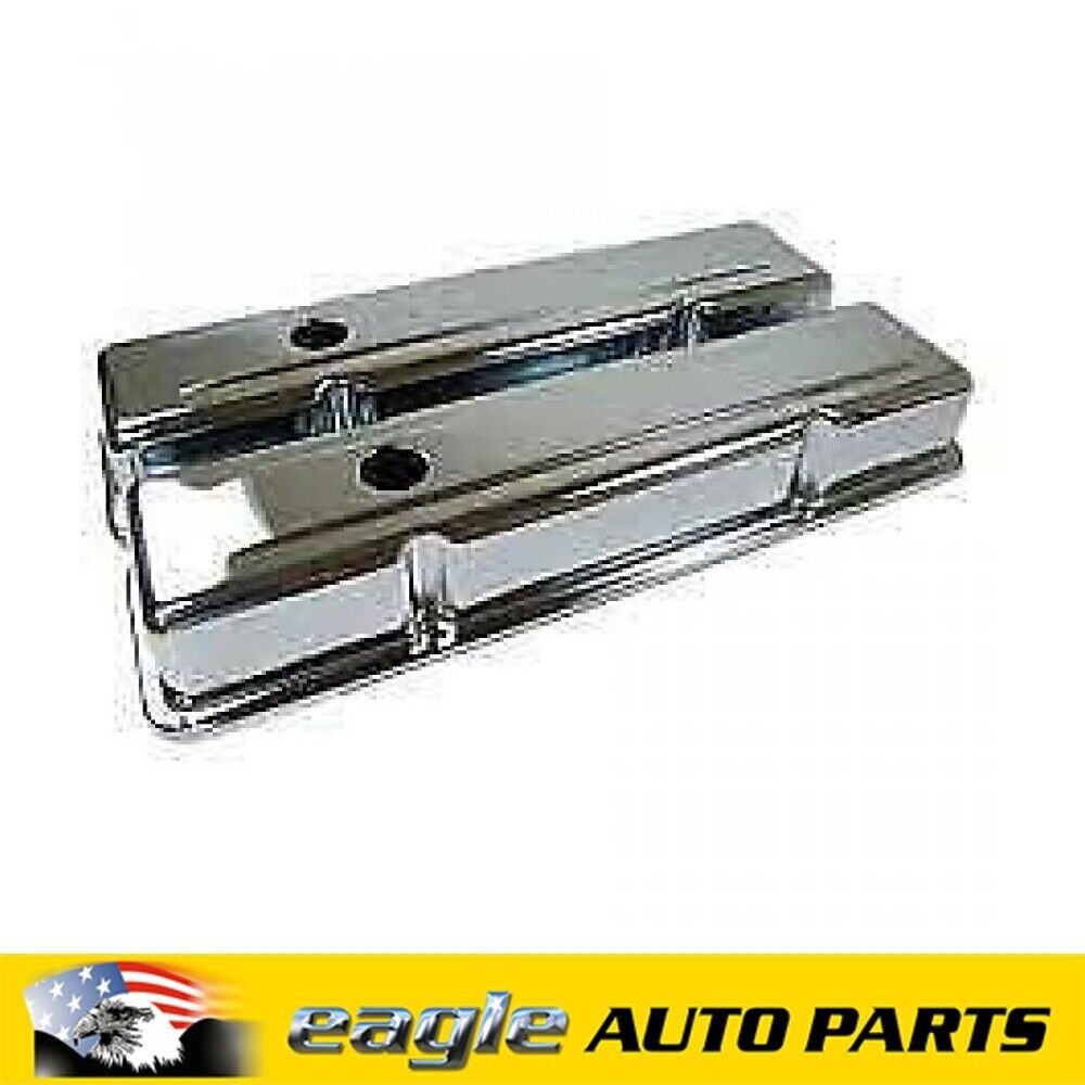 RPC Chev 283 327 350 Chrome Rocker Covers Short Style # R9216