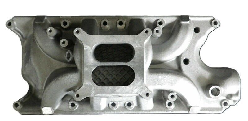 Ford 289W - 302W 4 Barrel Dual Plane Satin Low Rise Intake Manifold # RS74001