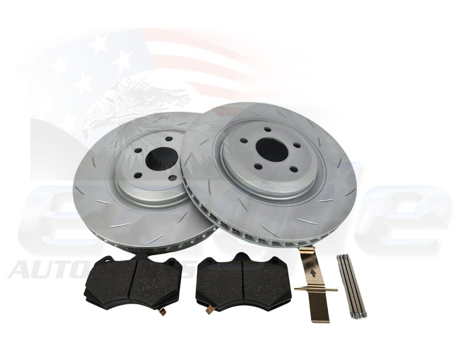 HSV VF Genuine AP 4-Pot Front Discs Brake Rotors & Brake Pads Set # SPZ-300298