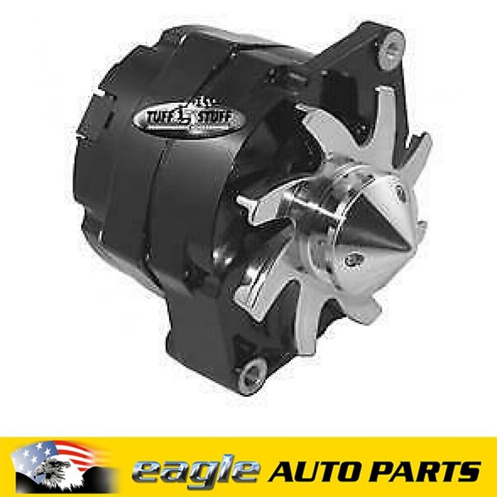 Tuff Stuff Silver Bullet Stealth Black Alternator GM Chev 100amp TUFF-7139FBULL