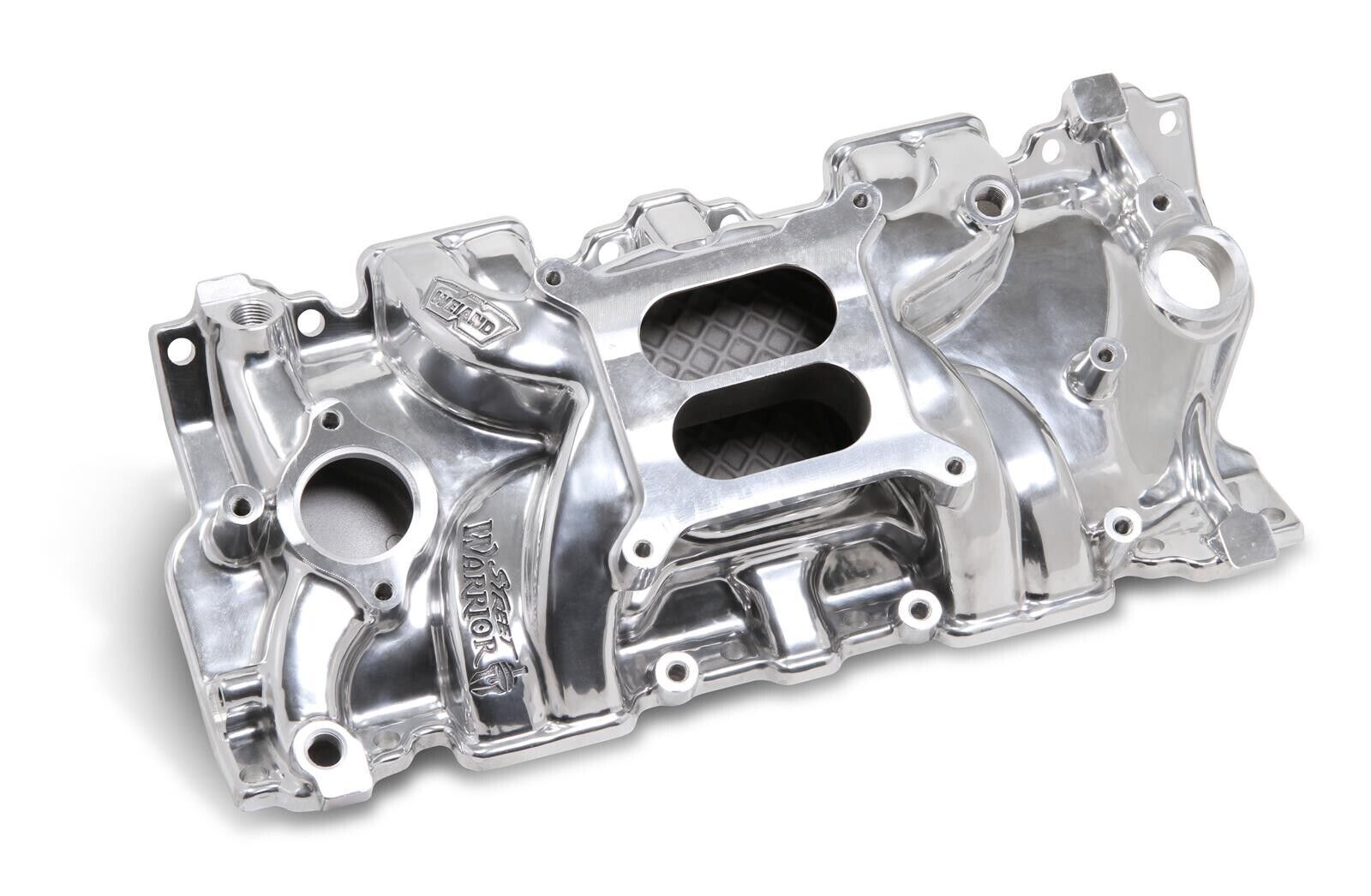 Chev 350 SBC Weiand Intake Manifold Street Warrior Dual Plane Polished WEI8120P